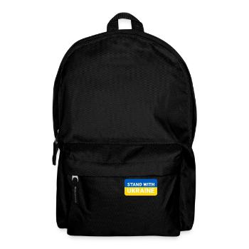 Stand with Ukraine Peace No War - Rucksack - Schwarz - Vorne