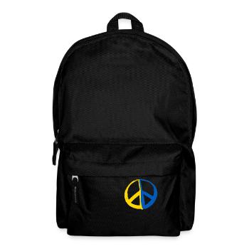 Stand with Ukraine Peace No War - Rucksack - Schwarz - Vorne