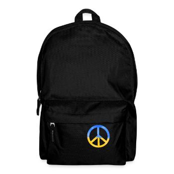 Soutenez l’Ukraine, la paix et non la guerre - Sac à dos - noir - Devant