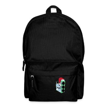 Gamer PC mit Mütze Lustiges Zocker Outfit Xmas - Rucksack - Schwarz - Vorne