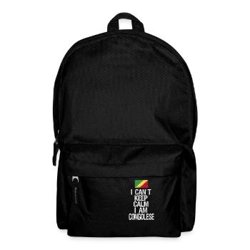 I can not Keep Calm I am Kongolese - Rucksack - Schwarz - Vorne
