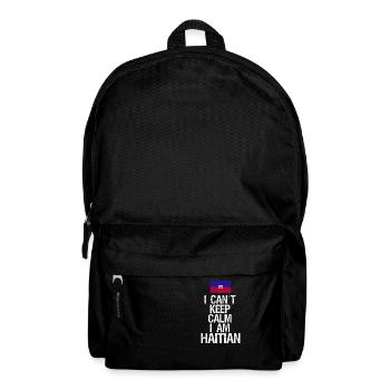 Je ne peux pas rester calme Je suis haïtien - Sac à dos - noir - Devant
