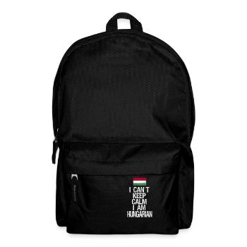 Je ne peux pas rester calme Je suis hongrois - Sac à dos - noir - Devant