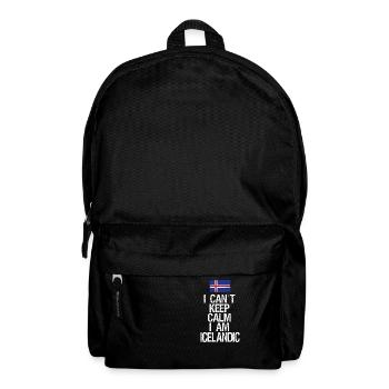 Je ne peux pas rester calme Je suis Islandais - Sac à dos - noir - Devant