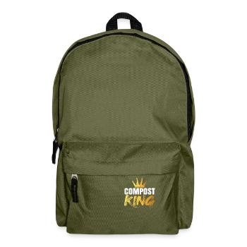 Compost Worms Gift - Backpack - olive green - Front