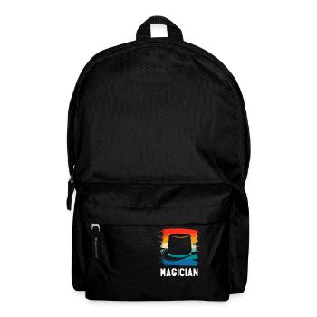 Retro Vintage Classic Magician Magic Trick - Rucksack - Schwarz - Vorne