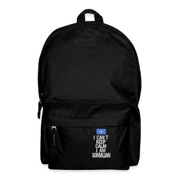 Je ne peux pas rester calme Je suis somalien - Sac à dos - noir - Devant