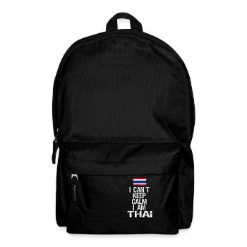 Je ne peux pas rester calme Je suis thaïlandais - Sac à dos - noir - Devant