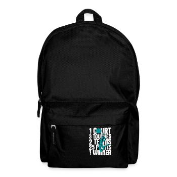 Volleyballer Spruch Für Volleyballspiel Volleyball - Rucksack - Schwarz - Vorne