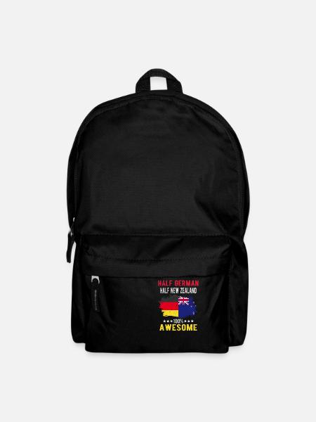 Halb Deutsch Halb Neuseeländer - Rucksack - Schwarz