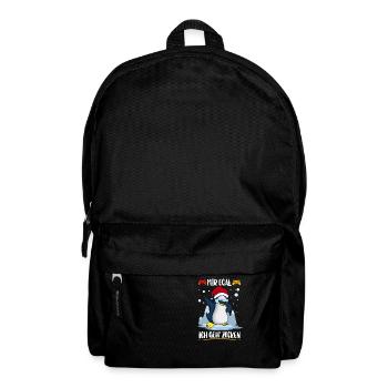 Egal Ich Geh Zocken Gaming Anti Weihnachts Shirt - Rucksack - Schwarz - Vorne