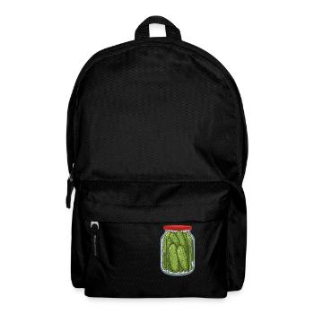 Glas Gurken Dill Pickles Pickles Jar Liebe Wortspiel - Rucksack - Schwarz - Vorne
