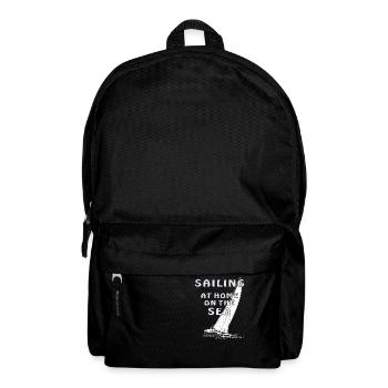 SAILING AT HOME ON THE SEA - Rucksack - Schwarz - Vorne