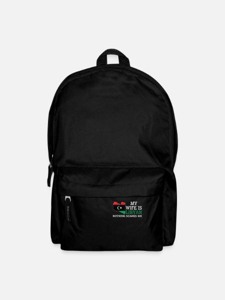 Nothing Scares Me Libyan Wife Libya - Backpack - black