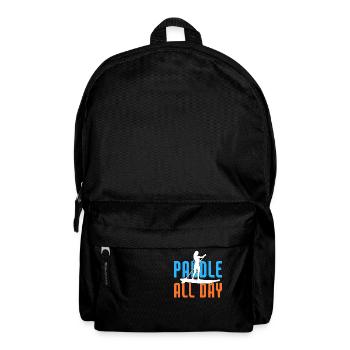 SUP Paddle Board Paddleboarding - Rucksack - Schwarz - Vorne