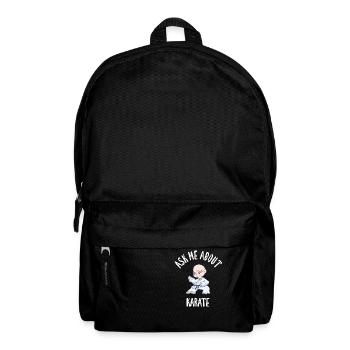 Ask Me About Karate - Backpack - black - Front