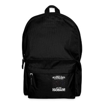 Where Do Meteorologists Relax At The Isobar Weat - Backpack - black - Front