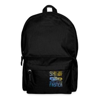 ski junge - Rucksack - Schwarz - Vorne