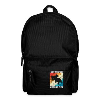 Ich mag einfach Koalas ok Koala Geschenk - Rucksack - Schwarz - Vorne
