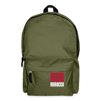 Drapeau du Maroc - Sac à dos - vert olive - Devant
