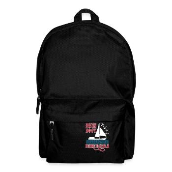 Mein Boot Meine Regeln Segeln Bootbesitzer - Rucksack - Schwarz - Vorne