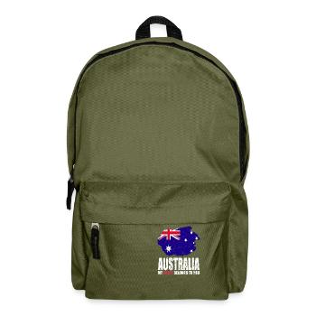 Drapeau de l’Australie - Sac à dos - vert olive - Devant