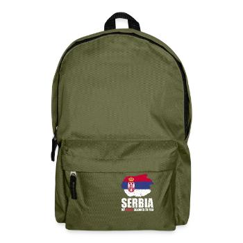 Drapeau de la Serbie - Sac à dos - vert olive - Devant