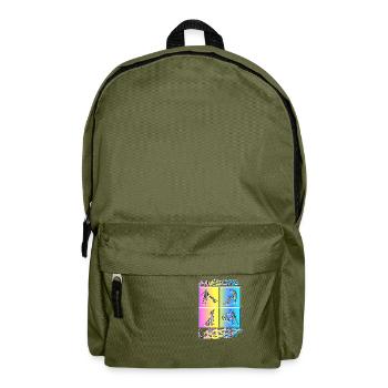 Awesome since 1987. Agility, Hundetraining - Rucksack - Olivgrün - Vorne