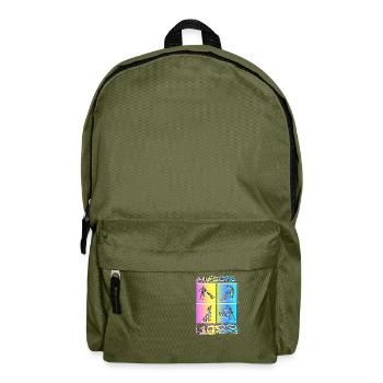 Awesome since 1988. Agility, Hundetraining - Rucksack - Olivgrün - Vorne