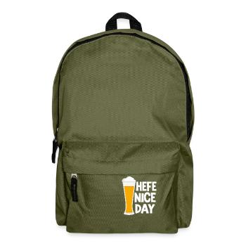 Weizenbier Brauer Hobbybrauer Hefe Nice Day Bier - Rucksack - Olivgrün - Vorne