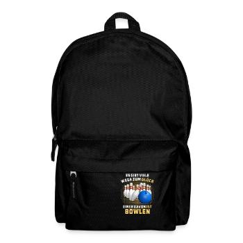 GLÜCK IST BOWLEN - Rucksack - Schwarz - Vorne