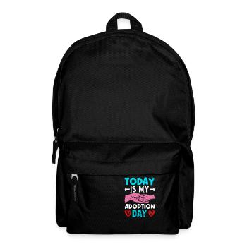 Aujourd’hui, c’est mon jour d’adoption Journée de sauvetage pour un - Sac à dos - noir - Devant