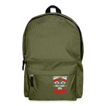 Je n’ai pas les yeux de papa, mais j’ai son - Sac à dos - vert olive - Devant