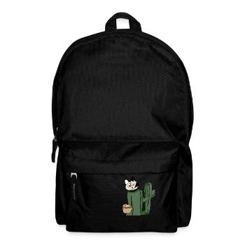Cat Making Biscuits Christmas Funny - Backpack - black - Front