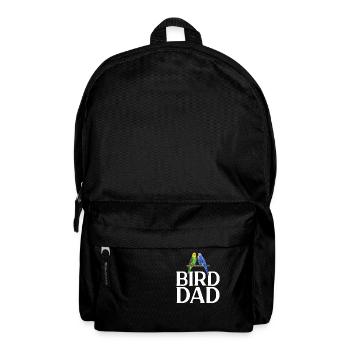 Budgerigar Perruche Oiseau Cadeau pour animaux de compagnie - Sac à dos - noir - Devant