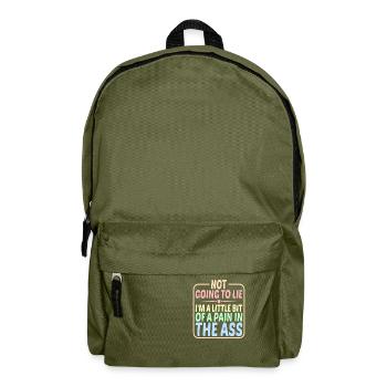 Je suis un peu une douleur dans le cul 2 - Sac à dos - vert olive - Devant