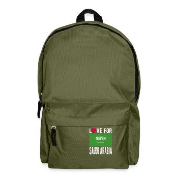 Saudi-arabien Fahne - Rucksack - Olivgrün - Vorne