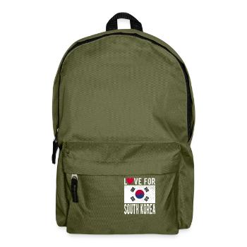 Drapeau de la Corée du Sud - Sac à dos - vert olive - Devant