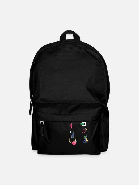 bunte Kunst Gemälde Farben und Formen - Rucksack - Schwarz