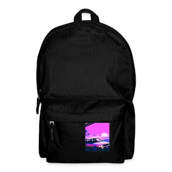 Vaporwave Esthétique Synthwave Car - Sac à dos - noir - Devant