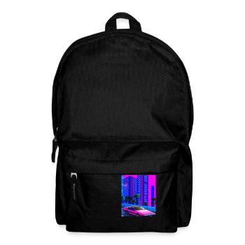 Vaporwave Esthétique Synthwave City - Sac à dos - noir - Devant