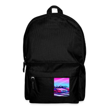 Vaporwave Esthétique Synthwave Car - Sac à dos - noir - Devant