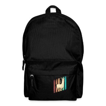 Alpagas LLamas Mammifères Alpaga Silhouette - Sac à dos - noir - Devant
