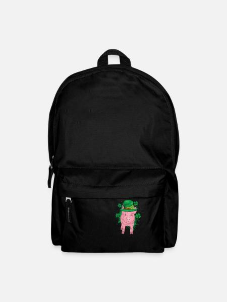Glücksschwein Silvester - Rucksack - Schwarz