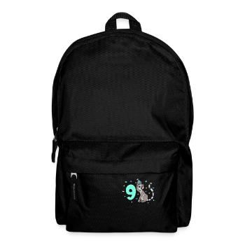 With lemur - Children's birthday 9 years - Backpack - black - Front