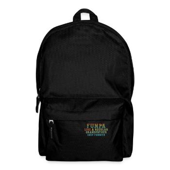 Funpa like a normal grandfather, only funnier - Backpack - black - Front