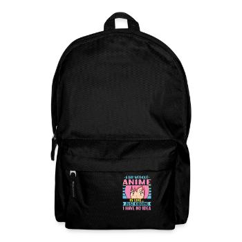 Anime Girl Manga Eyes Ein Tag ohne Anime - Rucksack - Schwarz - Vorne