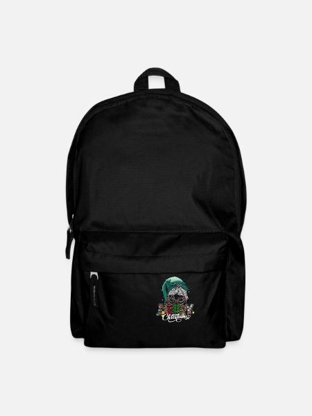 Merry Christmas Christmas Elf Outfit - Backpack - black
