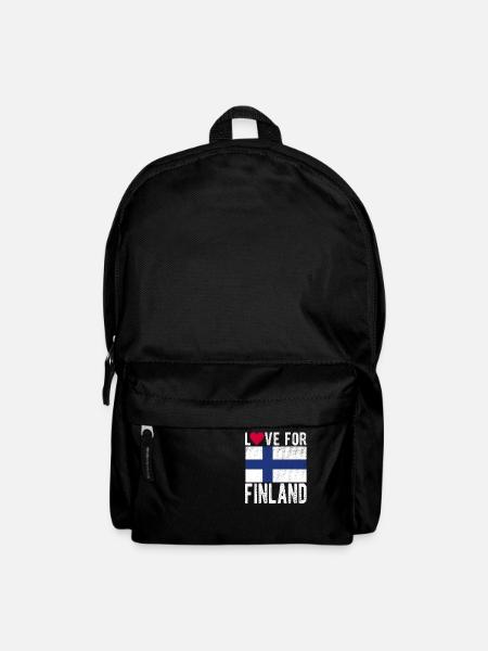 Finnland Souvenir - Rucksack - Schwarz
