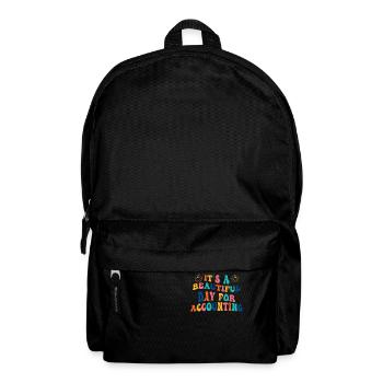 Es Ist Ein Schöner Tag Für Das Buchhaltung - Rucksack - Schwarz - Vorne